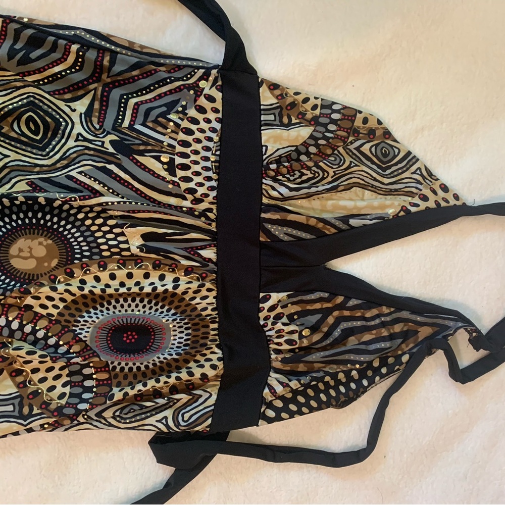 Geometric Halter Dress - Picture 5 of 5